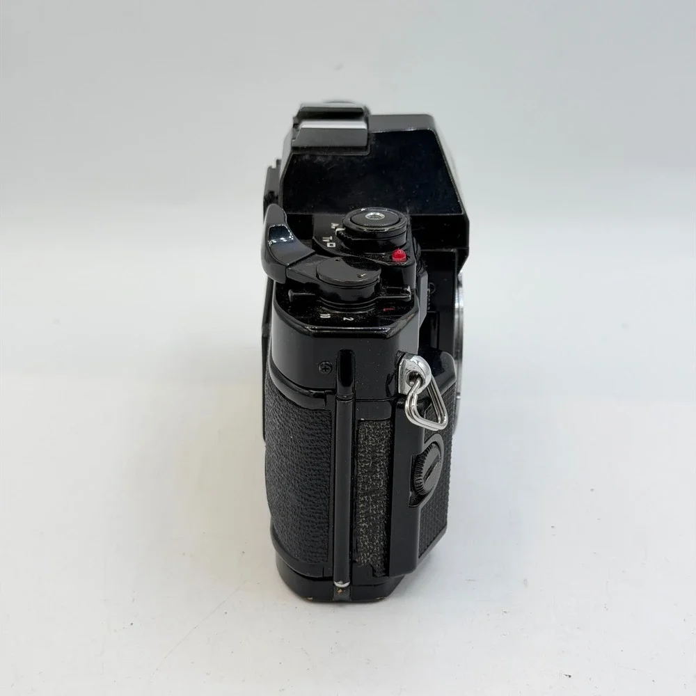 Lot of 2 Canon A-1 35mm SLR Film Camera Body Black Vintage Tested - For Parts